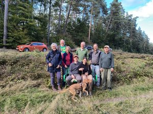 Die GRÜNEN im Einsatz für den Erhalt der Heide