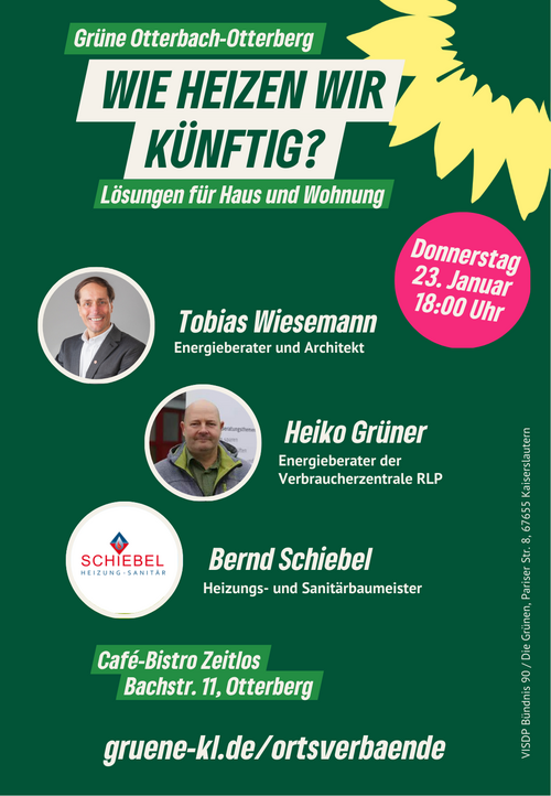 Flyer zur Veranstaltung "Wie heizen wir künftig?"